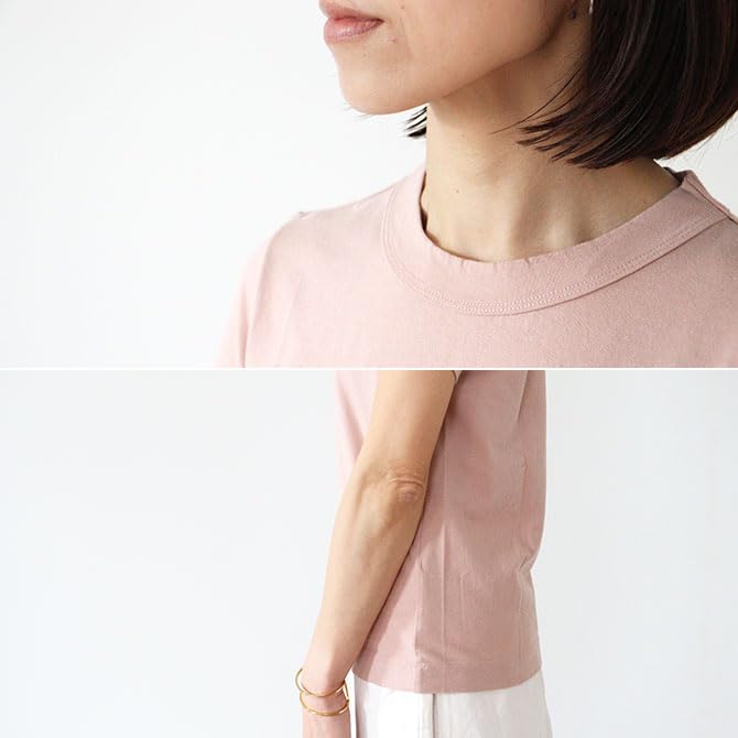 homspun Jersey Short Sleeve 6271 Order Dusty T-Shirt (Dusty Pink) [Special Color] Women's (JP, Alphabet, S, Pink)