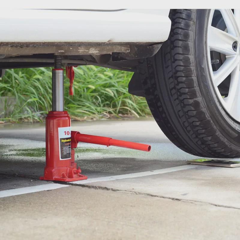 Vertical Hydraulic Jack 10-Ton for Cars, SUVs, and Trucks - Hand Crank Oil Pressure Jack