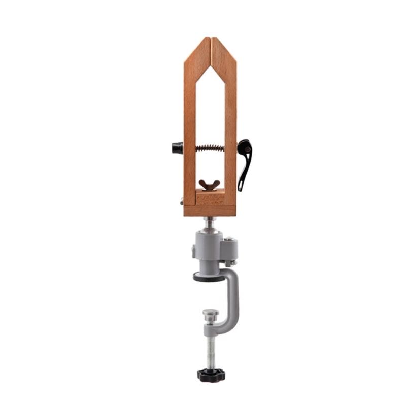 

Wood Leather Sewing Clamp Tool With Ergonomic Handle for Crafting and Projects Grip Designs Natural Materials 1