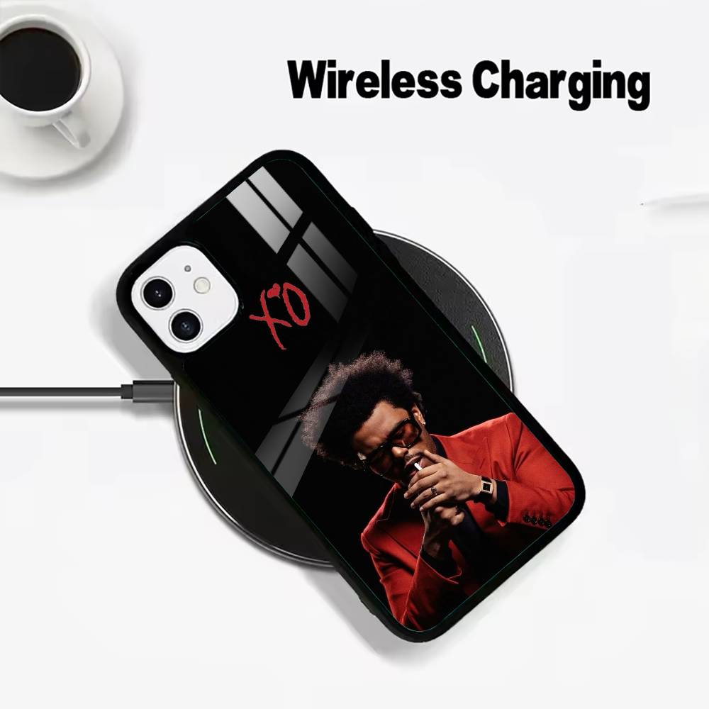 

T-The W-Weeknd -XO Wireless charging phone case compatible with iPhone 17/16/15/14/13/12/11 iPhone13ProMax