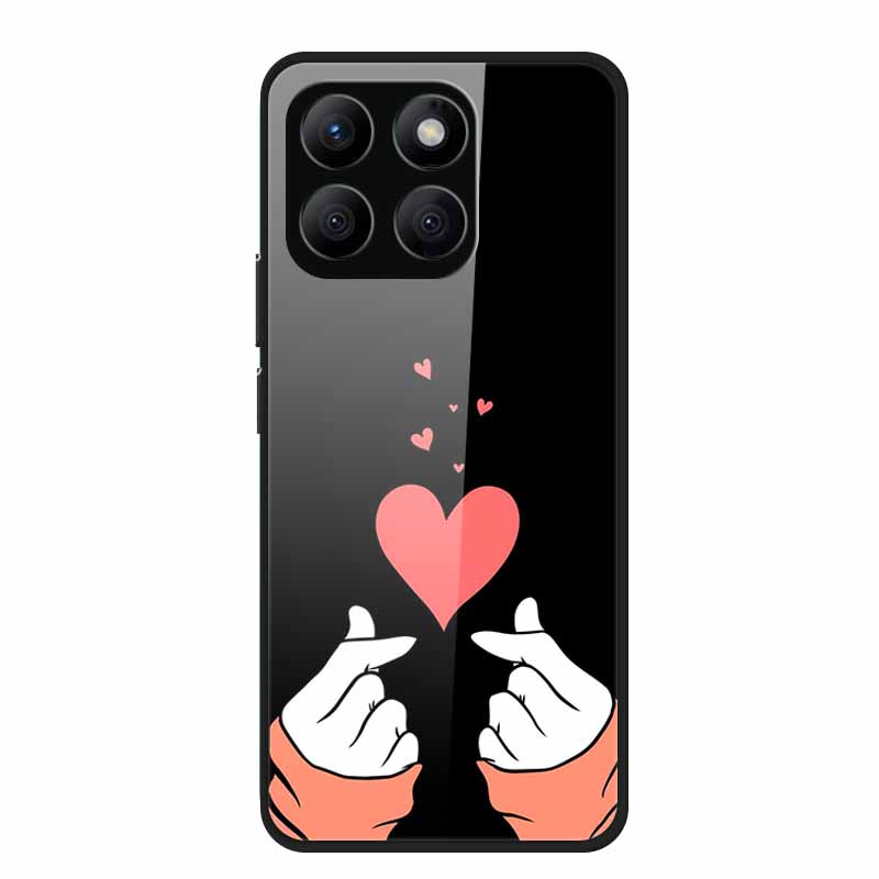 For Honor X8c Case X8 c X 8c Tempered Glass Hard Back Cover Phone Case For Honor X8c 4G Case HonorX8c X 8 c Capa Soft TPU Bumper