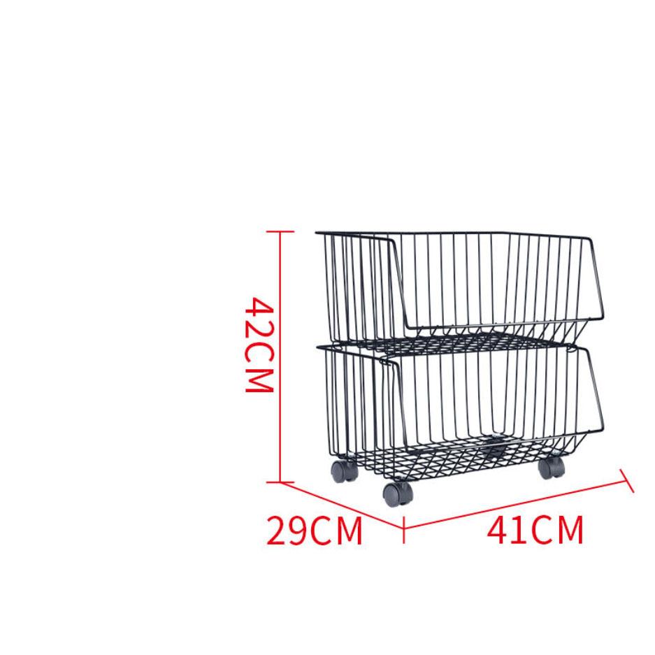 Floor-to-ceiling Multi-layer Rack Kitchen Fruit Vegetable Rack Vegetable and Fruit Basket Bedroom Storage Rack Snack Storage Rack