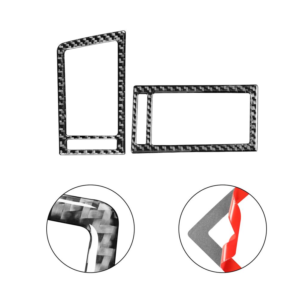 For Lexus GS 2006-2011 Center Console Side Air Outlet Vent Cover Trim Sticker Decal Carbon Fiber Interior Car Accsesories