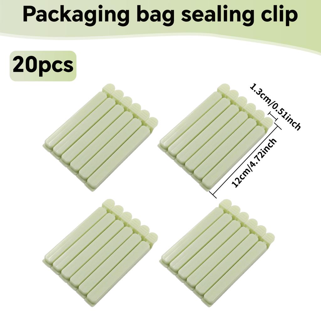 Set Bag Clips Food Snack Bags Sealing Clips Seal Stick Food Preservation Sealer Reusable Kitchen Storege Organizer
