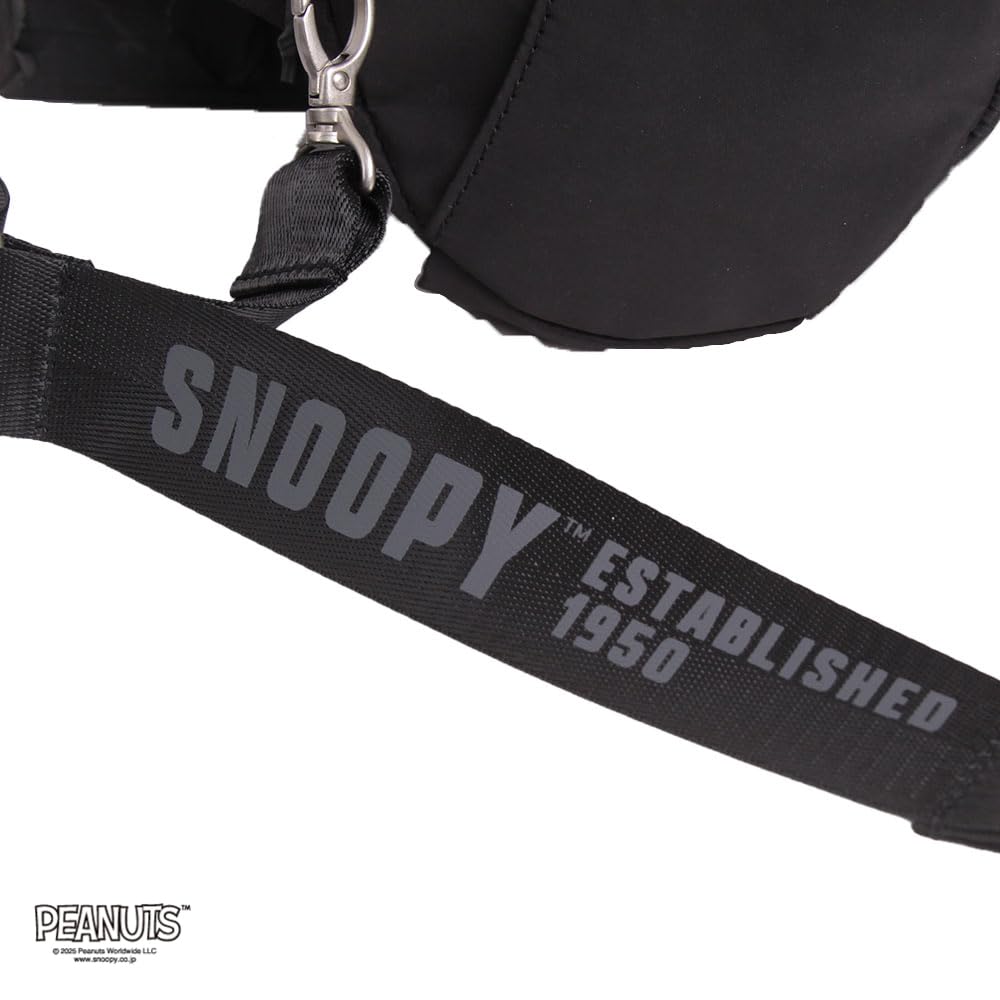 [OUTDOOR-PRODUKTE] PEANUTS Kollektion Snoopy Roll Boston Tasche ODB027 Schwarz