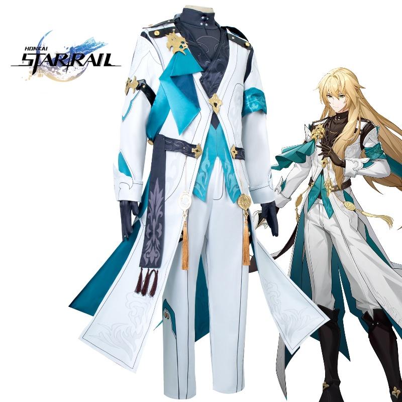 Star Rail Honkai Luocha Cosplay Ancient Costume Halloween Party Outfit Boy Fans
