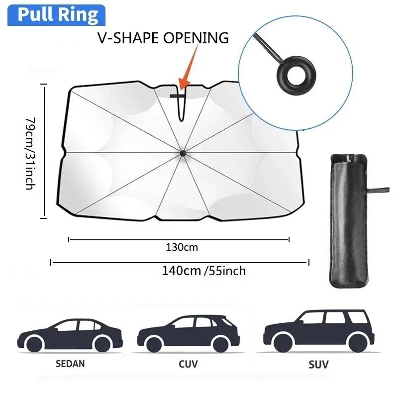 

Upgraded Car Sunshade Umbrella - Front Window Cover for Windshield Protection | Auto Accessories IRON&8K