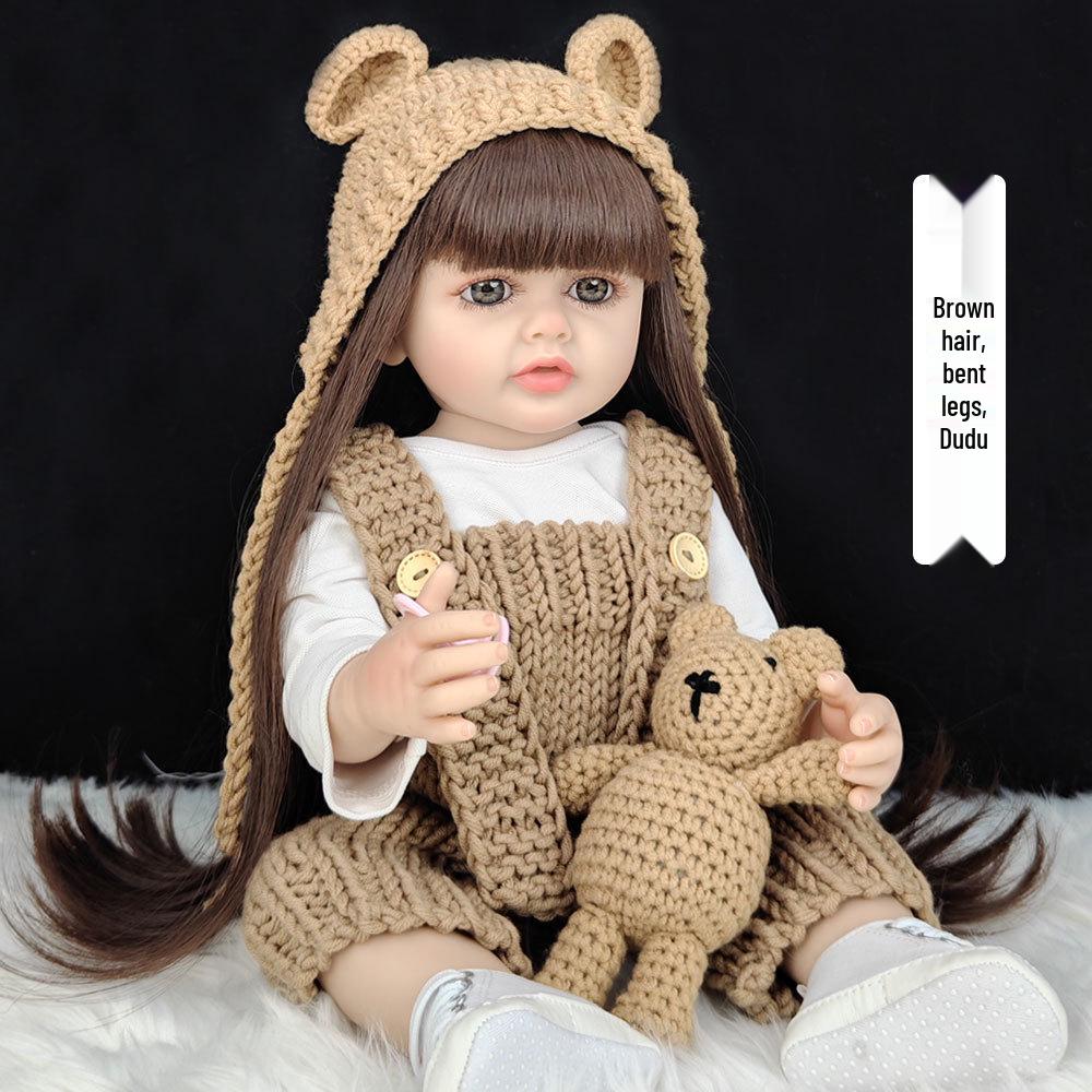 55cm Reborn Babydukke: Utkledningsjente Bursdagsgave Leke