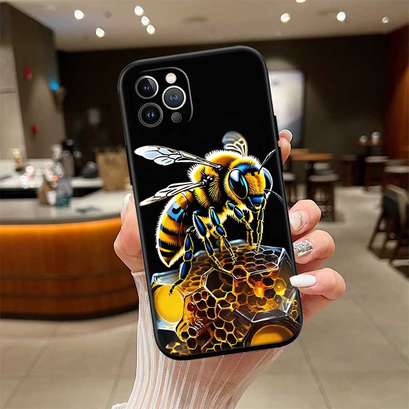 UP7 Art Bees Cartoon New High-End Shell Phone Case for Redmi Note 10 11 12 Pro Max 10S 10C 10T 11A 11S 12S 12C