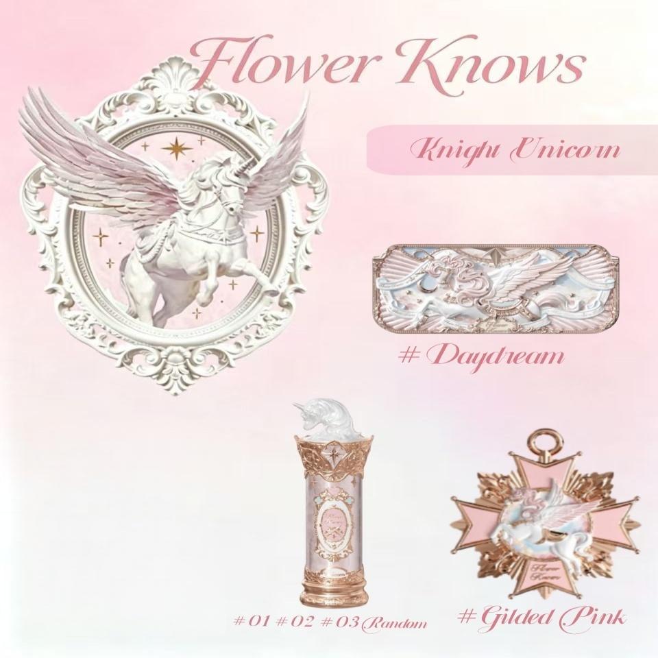 Vorverkauf des neuen Knight Unicorn Combo-Sets von FlowerKnows (enthält Lippenstift, Lidschatten und eine Schimmer-Palette für unter die Augen)