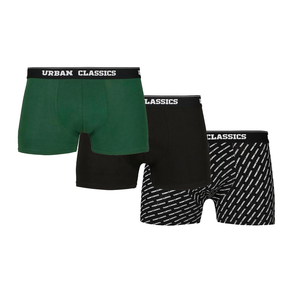 Urban Classics Mens Island Boxer Shorts (Pack Of 3)