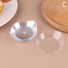10Pcs Transparent Mini Appetizer Plates Ice Cream Cup Plastic Fruit Candy Cake Jelly Yogurt Mousse Dessert Container Pastry Tool