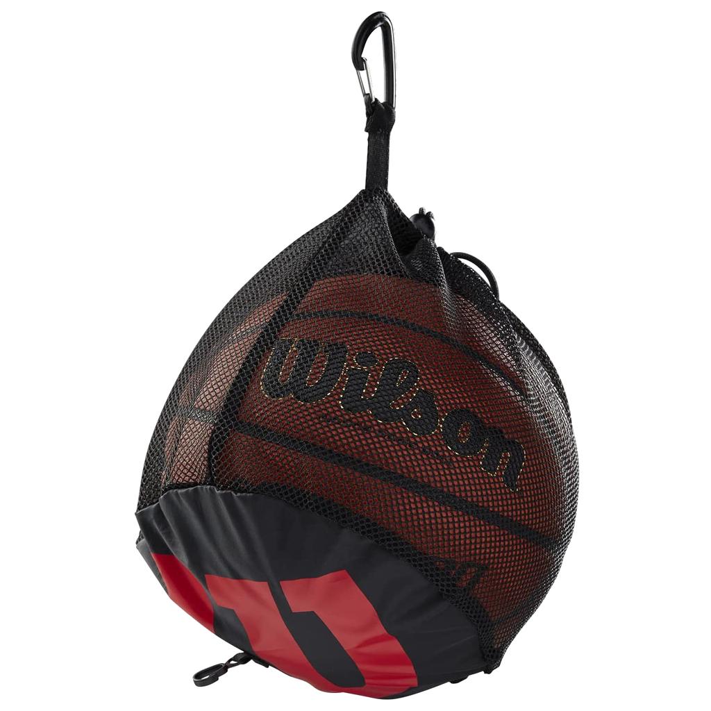 Wilson Einzelne Basketballtasche, Unisex schwarze Tasche