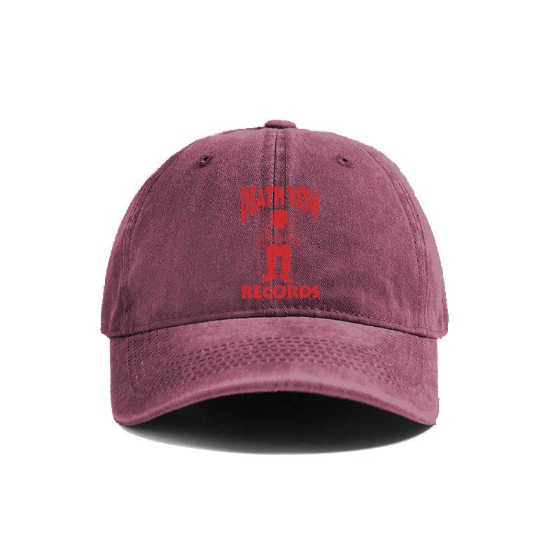 Kšiltovka Death Row Records Letní Opotřebovaná Táta Klobouky Unisex Venkovní Nastavitelná Bavlněné Čepice MZ
