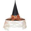 New Halloween Witch Hat Decoration for Adults & Kids - Oxford Cloth Costume Headwear.