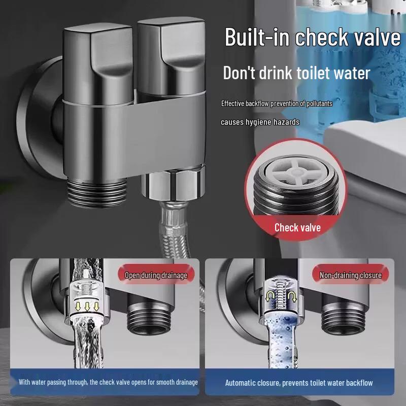 TLXT All-Copper Bidet Sprayer with Dual Control Angle Valve