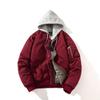 Giacca Uomo Giacca Donna Autunno Inverno Moda Vintage Cappotto da Baseball con Cappuccio Casual Antivento
