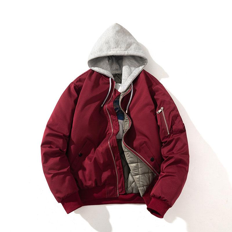 Men Jacket Women Autumn Winter Jacket Fashion Vintage Hooded Baseball Coat Casual Windbreak