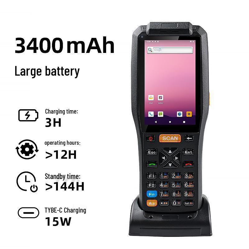 QS3505 Android PDA: Printer, NFC Reader/Writer, Parking Fee Collection, Scan Code.