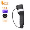 feyree EV Charger Type2 Plug Adapter 16A 32A Female Car Side IEC62196-2 Convertor 1 Phase 3 Phase for Electric Vehicle Car