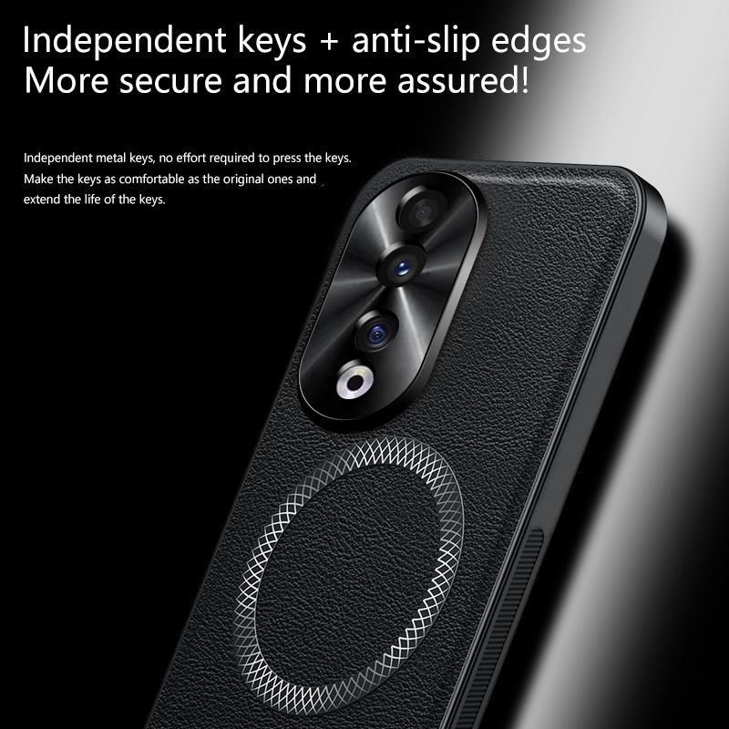 Pro Honor 90 90 Pro 90 GT kožený plně kryjící magnetický vodotěsný nárazuvzdorný kryt na telefon s otiskem prstu