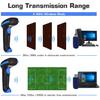 WoneNice Barcode Scanner Wireless 2-in-1 (2.4Ghz Wireless+USB 2.0 Wired) Handheld Bar Code Scanner Reader (Blue)