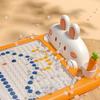 1 Set Magnetic Card Drawing Board with Pen Dot Chess Pieces Shape Art Rabbit Early Education