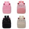 Kids Cartoon Plush Cat Backpack With Breathable Straps For Kindergarten School