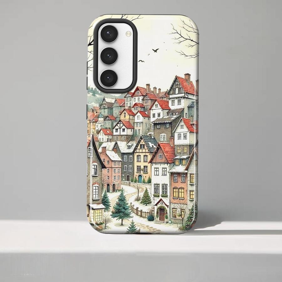 Soft Cover Capa Phone Case for Samsung Galaxy S25 A56 A16 S23 A36 S23Ultra S20 FE S25Ultra S24 Ultra A26 A Quiet Christmas Night