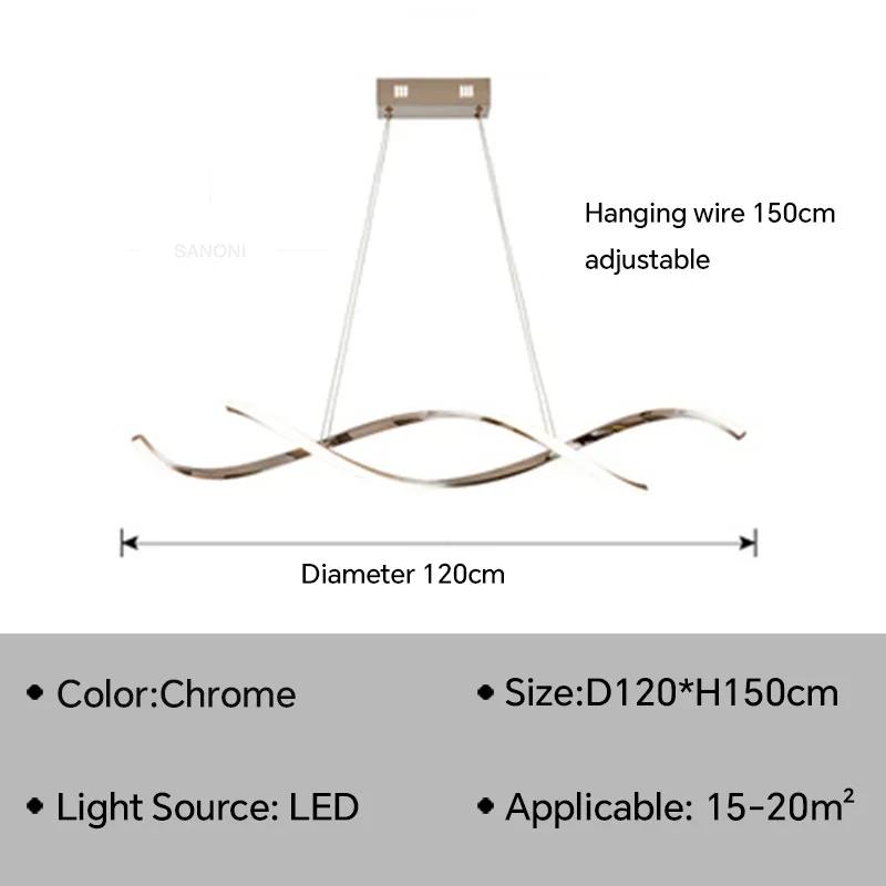Modern LED Pendant Light For Living Dining Room Hotel Bedroom Bar Ceiling Chandelier Indoor Home Decor Lighting Fixture Luster