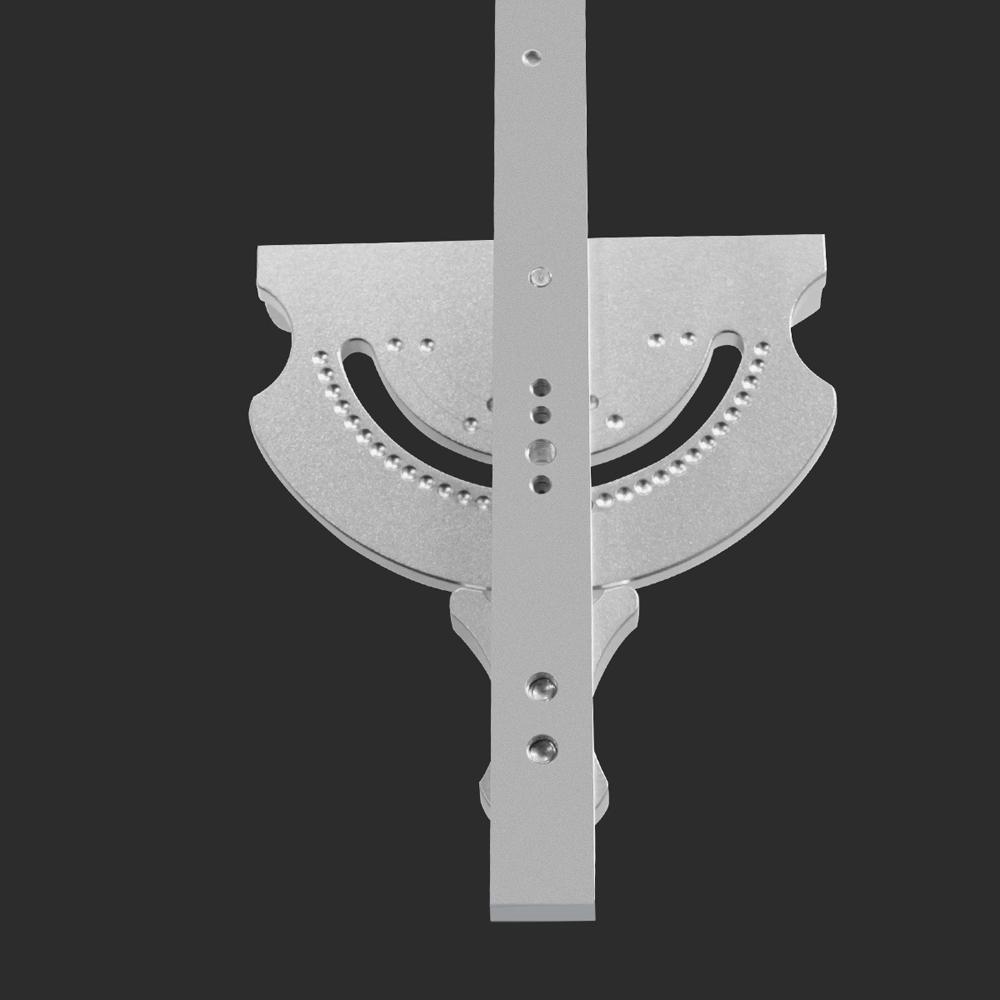 Universelle Tischkreissägen-Gehrungslehre, Aluminium-Winkelschiebelineal, schnelle Positionierung mit 27 Winkeln