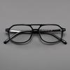 High Quality Luxury Acetate Frame Men Square Retro Ladies Classic Double Bridge Fashion Optical Glasses Men's Decorative Glasses