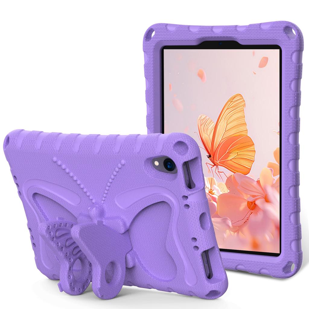 Süße Kinderhülle für IPad Mini 7 A17 Pro 8.3 Mini6 IPad Mini 5/4/3/2/1 (7,9") Leichte Stoßfeste Hülle mit Schmetterlingsständer