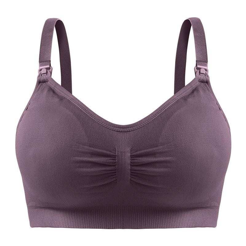 Plus Size Wireless Front Buckle Maternity Nursing Bra For Breastfeeding