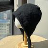 New Large Head Circumference Hat for Women Autumn and Winter Windproof Woolen Hat with Straps Ear Protection Hat Warm Knitted Hat Trendy