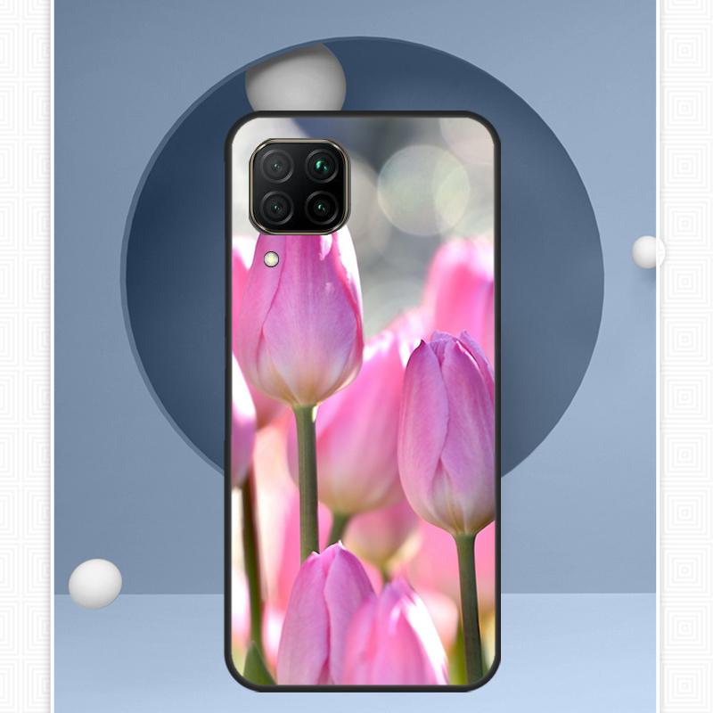Tulips Flower For Huawei Nova 12i 12s 11i 8i Y91 Y60 Y70 Y72 Y90 Y61 9 10 SE P20 P40 Lite P30 P60 Pro Case