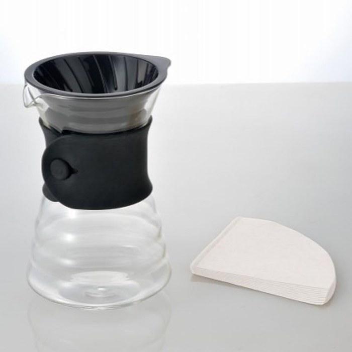 Hario V60 Decanter 700ml Black (1-4 Cups) with Band VDD-02B 0.7L