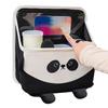 Car Back Seat Storage Box Cartoon Panda Backseat Trash Can Multifunctional Wear-Resistant Soft Plush Storage Bag Tissue Box