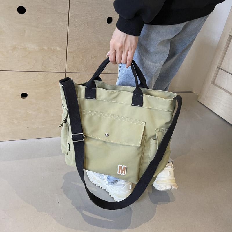 Женские сумки женские Оксфордские сумки-тоут клатч женские сумки через плечо хаки — фото 12