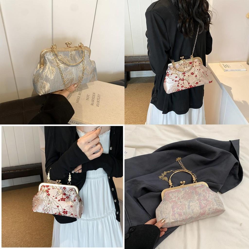 Chic Silk Shoulder Bag Stylish And Trendy Street Fashion Summer 2024 Unique Design