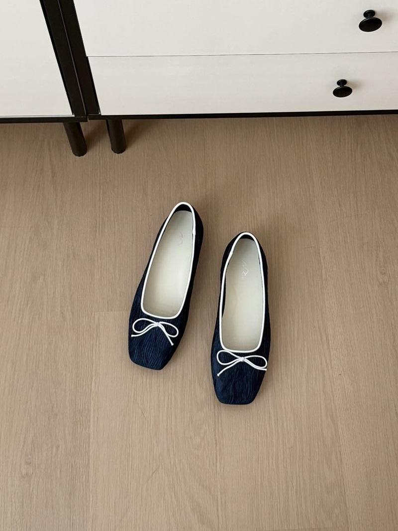 Xiaoxiangfeng Flat-Bottomed Temperament Single Shoes Femininity Bow Evening Grandma Shoes 35 5790₽