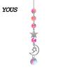 Wall Hanging Decor Colorful Crystal Suncatcher, Sun Catcher for Windows, Healing Glamorous Decoration Home, Crystals Prism Rainbow Maker,
