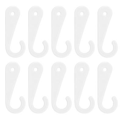 500pcs Plastic J Shaped Header Hook Sock Hanger Hooks Socks Gloves Cap  Stockings Display Hanging For Clothing Parts