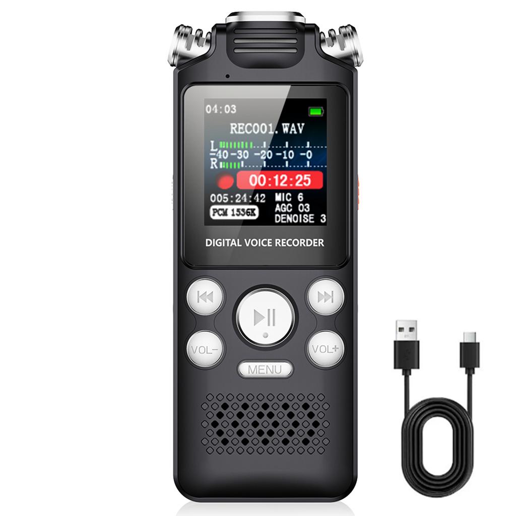 Digital Sound Recorder High Sensitivity Microphone PCM Sound Quality Voice Recorder Pen 360 degrees  Dual Microphones