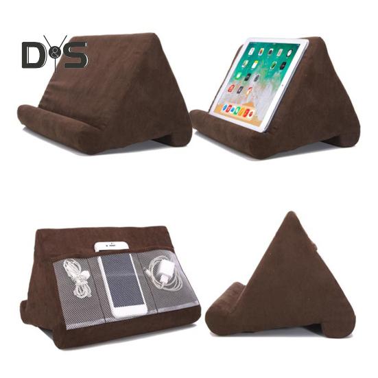 Szivacspárna, tablettartó, többszögű olvasóállvány, párnázott olvasópárna tablethez, mobiltelefonhoz, ágyhoz, kanapéhoz