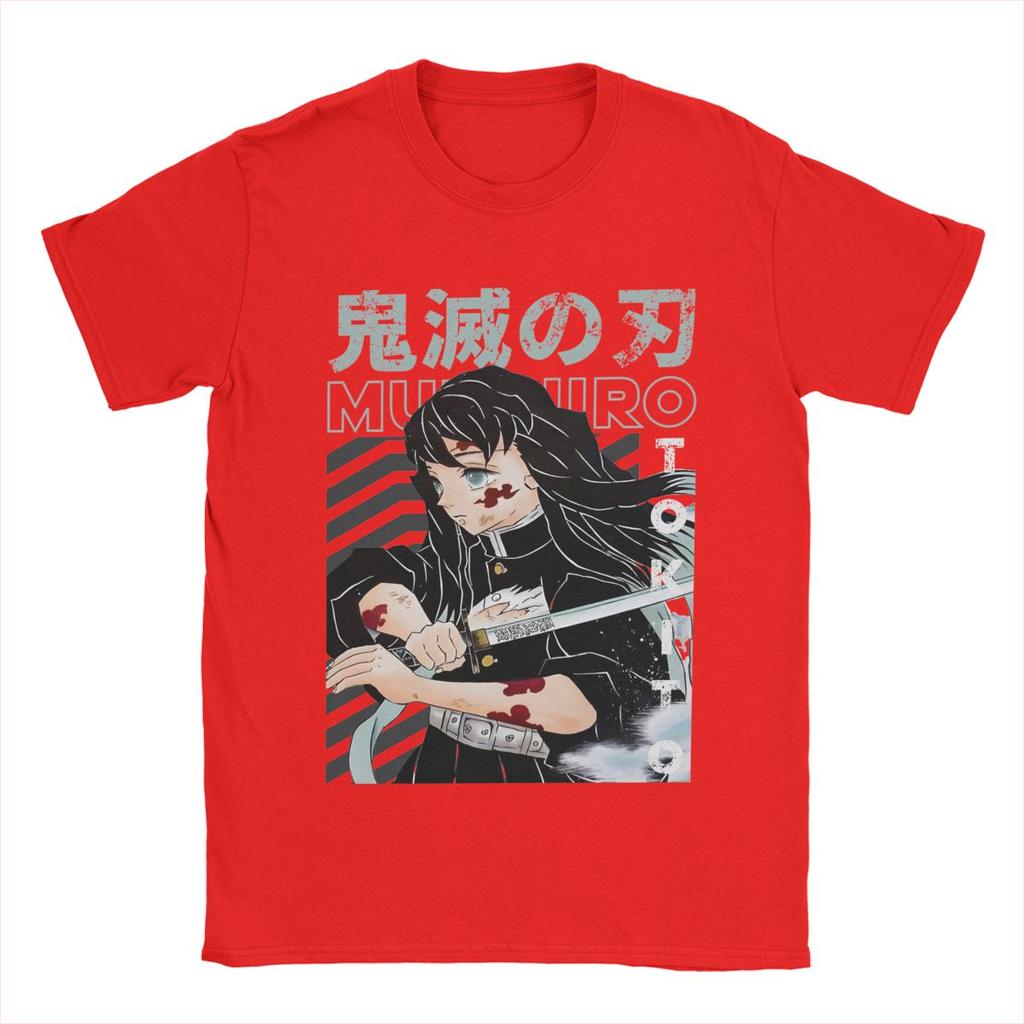 Kreative Muichiro Tokitoo Dämonenjäger T-Shirts für Herren Rundhals Baumwoll-T-Shirt Kurzarm T-Shirt Übergröße Kleidung