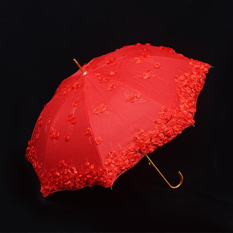 Chinese-Style Red Wedding Umbrella for Brides – A Traditional Dowry and Celebration Accessory