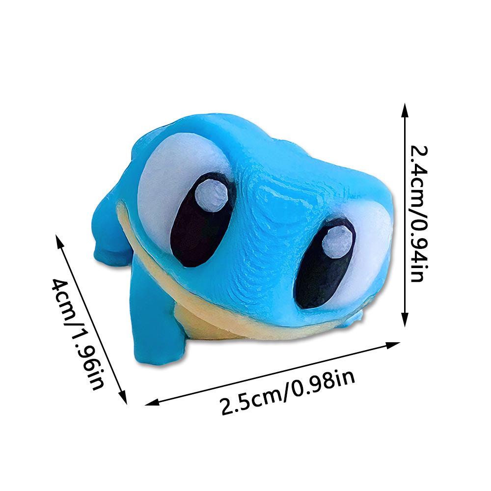 3D Stereo Big-Eyed Frog Magnetic Fridge Sticker - Cute and Creative Decor