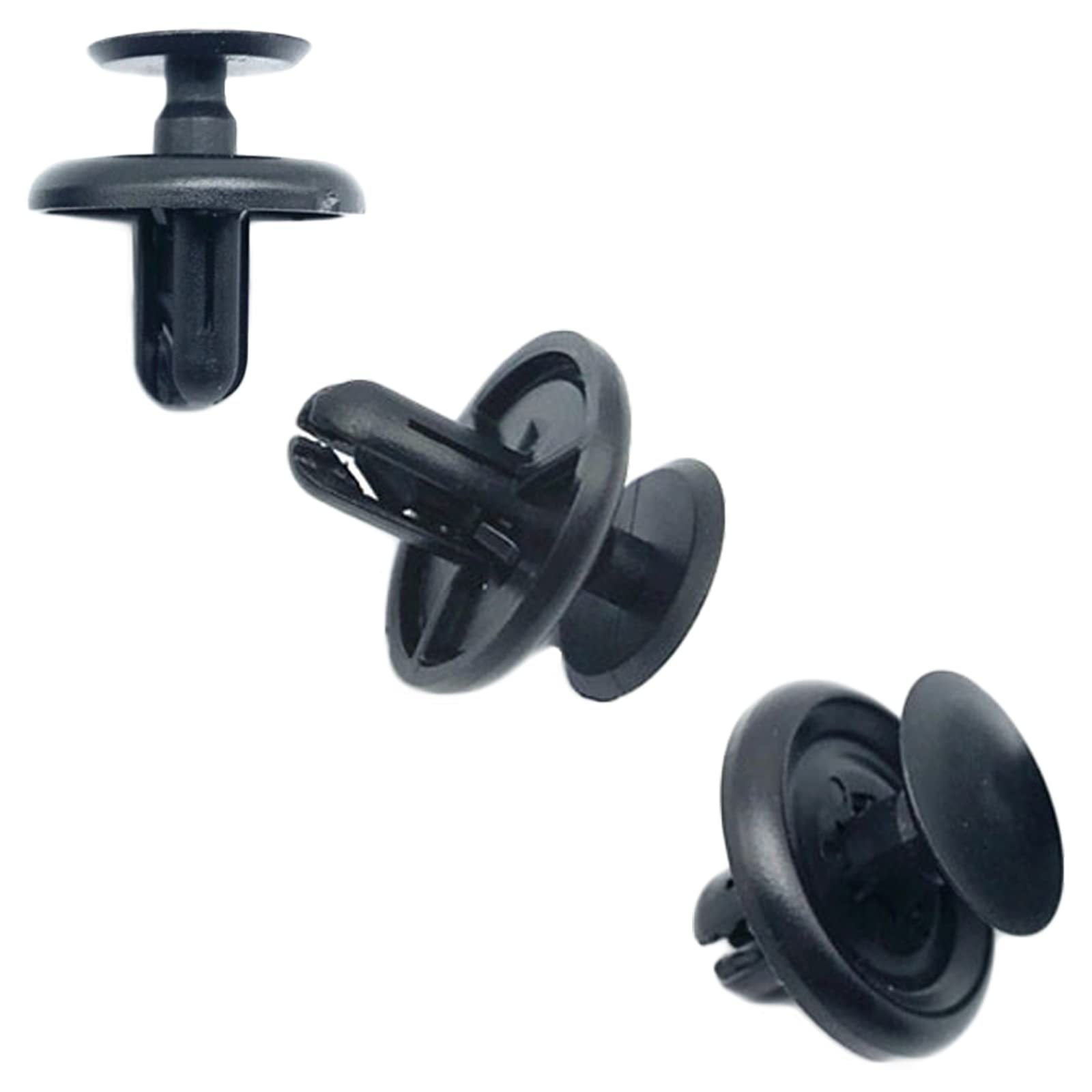 

SAMCOS 100pcs 7mm Hole Rivets Mud Flap Bumper Clip Retaining Clip Nylon Car Rivets чёрный