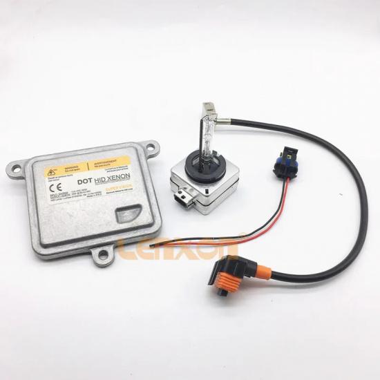 July Auto Parts For 10R-034663 HID Headlights D1S Triangle Stabilizer A71177E00DG With Cable and D1S Bulbs